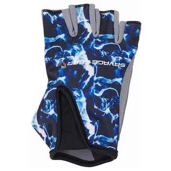 Rukavice Savage Gear Marine Half Glove L, morská modrá