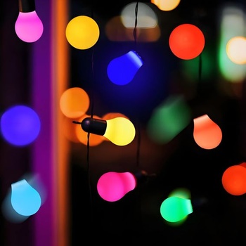 Barevné LED žárovky E27, 3W A50 tvar žárovky, červená, žlutá, modrá, zelená, růžová, mix barev LED