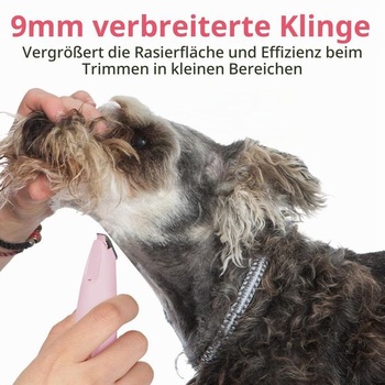 OFFCUP Dog Paw Trimmer, tichý strojček na psie labky s LED svetlom, ružový