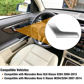 TTCR-II kompatibilný s kľučkou dverí Mercedes Benz triedy C GLK W204 S204 X204 matne strieborná