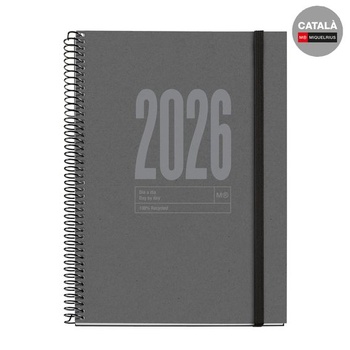 Denný diár Miquelrius Sustainable 2026, podobný A5+ (155 x 213 mm), denník, obal z recyklovaného