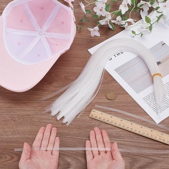 FINGERINSPIRE 200dielna redukčná vložka na klobúky 504x7mm priehľadný plastový klobúk, vložka do
