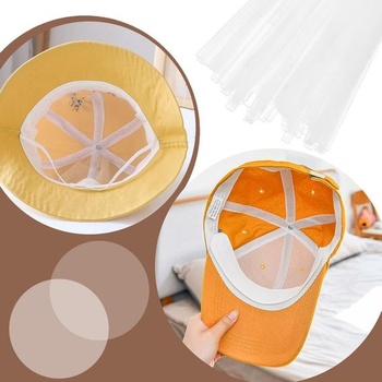 FINGERINSPIRE 200dielna redukčná vložka na klobúky 504x7mm priehľadný plastový klobúk, vložka do