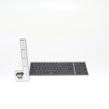 Bezdrôtová klávesnica a myš, dobíjacia, pre Windows, 2,4 GHz s USB prijímačom, tichá, ultratenká,