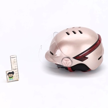 CASR Glow - LED helma na kolesá a kolobežky - XL hľadí a odnímateľné náušníky, zadné smerové svetlá a