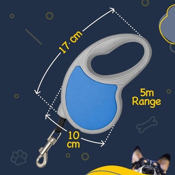 Vodítko pro psy Fancy 5m, natahovací vodítko pro psy do 10 kg - vhodné pro malé a střední psy,
