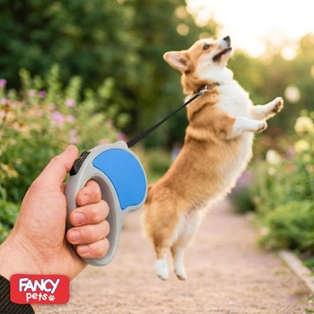 Vodítko pro psy Fancy 5m, natahovací vodítko pro psy do 10 kg - vhodné pro malé a střední psy,