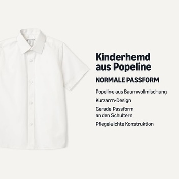 Chlapčenské školské tričko s krátkym rukávom Amazon Essentials, ľahko žehliteľné, z poplínu, 3 kusy,