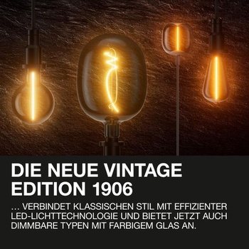 LED žiarovka Osram Vintage 1906 Classic BW FIL, E14, tvar skrútenej sviečky, zlatá, 1,5 W, 120lm,