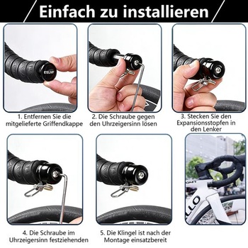 Zástrčka zvončeka na riadidlá cestného bicykla, 100 dB, 18–22,2 mm, hliník