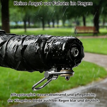 Zástrčka zvončeka na riadidlá cestného bicykla, 100 dB, 18–22,2 mm, hliník