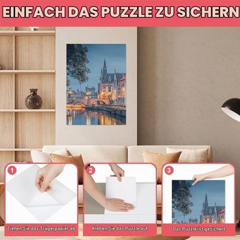 Ainiv Ultra-Adhesive Puzzle Film, fólie na puzzle, samolepicí, 32 dílků