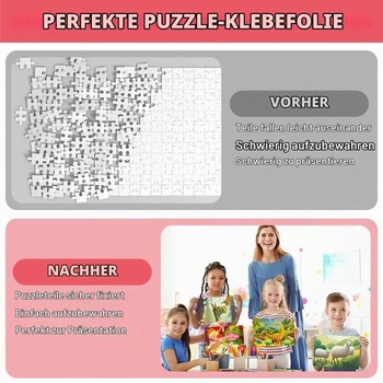 Ainiv Ultra-Adhesive Puzzle Film, fólie na puzzle, samolepicí, 32 dílků