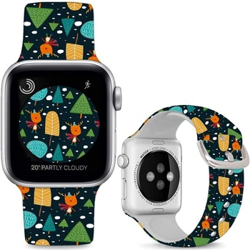 Sportovní měkké silikonové řemínky kompatibilní s Apple…