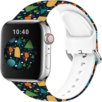 Športové mäkké silikónové remienky kompatibilné s Apple Watch 49mm / Ultra 46mm 45mm 44mm 42mm 41mm