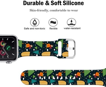 Športové mäkké silikónové remienky kompatibilné s Apple Watch 49mm / Ultra 46mm 45mm 44mm 42mm 41mm