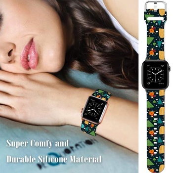 Športové mäkké silikónové remienky kompatibilné s Apple Watch 49mm / Ultra 46mm 45mm 44mm 42mm 41mm