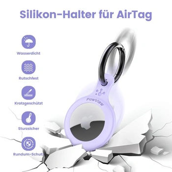 Silikonové pouzdro kompatibilní s AirTag, ochrana proti dvojité ztrátě pro psy/kočky, přívěsek na