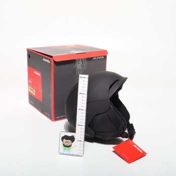 Lyžařská helma Alpina černá, vel. S 51–55cm
