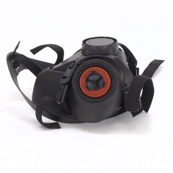 Celoobličejový respirátor s 40mm filtrem s aktivním uhlím, plynový respirátor pro organické výpary,