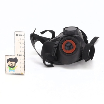 Celoobličejový respirátor s 40mm filtrem s aktivním uhlím, plynový respirátor pro organické výpary,