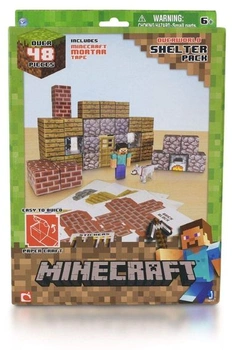 Jazwares Sablon 16711 - Minecraft DIY papírový svět, sada pouzder s příslušenstvím, 100 dílků