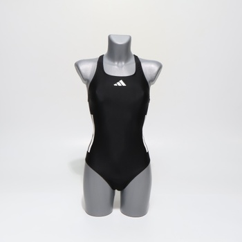 Dámske plavky adidas 3-Stripes C-Back, veľkosť 34, čierno-biele