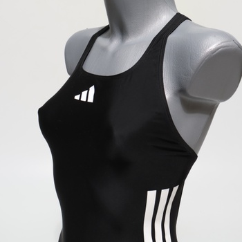 Dámske plavky adidas 3-Stripes C-Back, veľkosť 34, čierno-biele