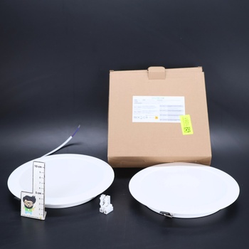 Balenie 2 ks 24W LED stropné svietidlo, ploché, 230V, 2200lm, IP44, ultratenké LED stropné bodové