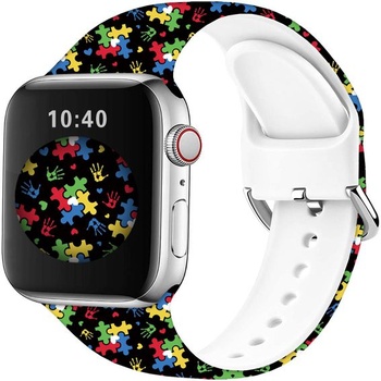 Sportovní měkké silikonové řemínky kompatibilní s Apple Watch 49mm / Ultra 46mm 45mm 44mm 42mm 41mm