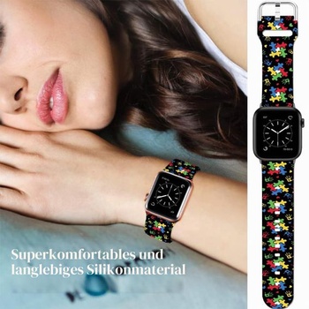 Športové mäkké silikónové remienky kompatibilné s Apple Watch 49mm / Ultra 46mm 45mm 44mm 42mm 41mm