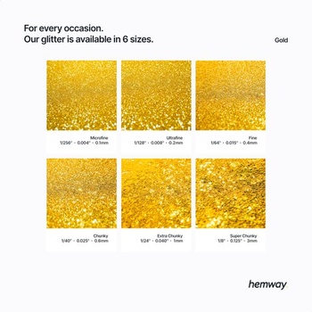 Hemway Extra Chunky trblietavý prášok, multifunkčný, 1 mm/1000 mikrónov, 100 g, unikátne farby pre