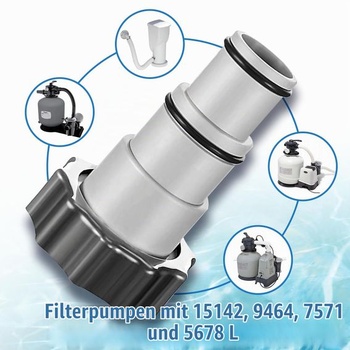 Adaptér na bazénovou hadici, 4 kusy. Bazénový adaptér B pro Intex 32 mm a 38 mm.