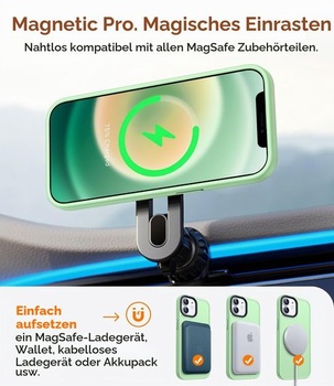 Magnetický kryt CANSHN pro iPhone 12 a iPhone 12 Pro s MagSafe [TOP Magnetic Adsorption] [Military
