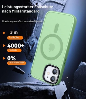 Magnetický kryt CANSHN pro iPhone 12 a iPhone 12 Pro s MagSafe [TOP Magnetic Adsorption] [Military