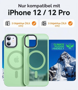Magnetický kryt CANSHN pre iPhone 12 a iPhone 12 Pro s MagSafe [TOP Magnetic Adsorption] [Military