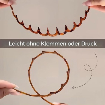 Čelenky s cikcakovým vzorem, vlnité plastové čelenky, 5 kusů protiskluzových elastických čelenek