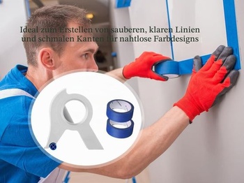 Aplikátor maliarskej pásky, dávkovač maskovacej pásky s 2 rolkami pásky, dávkovač maliarskej pásky,