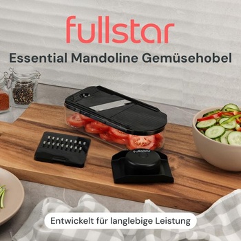 Fullstar Essential - krájač zeleniny mandolína a rezačka Julienne 2 v 1, čierny