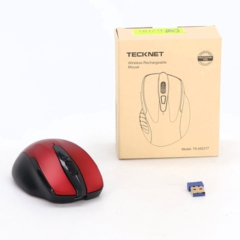TECKNET Bluetooth myš s Jigglerom, dobíjacia bezdrôtová myš (tri režimy: BT 5.0/3.0 + 2.4G), 4800