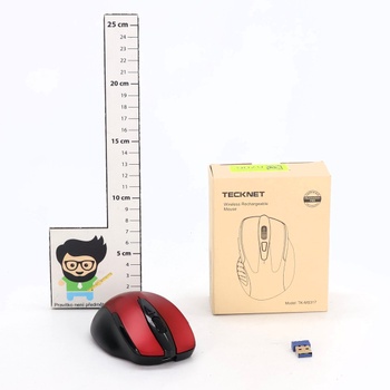TECKNET Bluetooth myš s Jigglerom, dobíjacia bezdrôtová myš (tri režimy: BT 5.0/3.0 + 2.4G), 4800