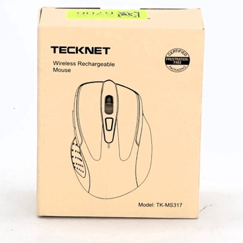 TECKNET Bluetooth myš s Jigglerom, dobíjacia bezdrôtová myš (tri režimy: BT 5.0/3.0 + 2.4G), 4800