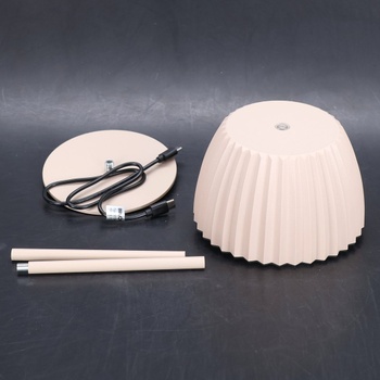 BRILONER - Bezdrôtová LED stolná lampa Riffle IP44 so svetelným okrajom, dotykovým stmievačom,