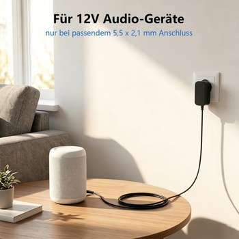 Napájecí zdroj 12V 2A 24W s válcovým konektorem 5,5 x 2,1 mm DC