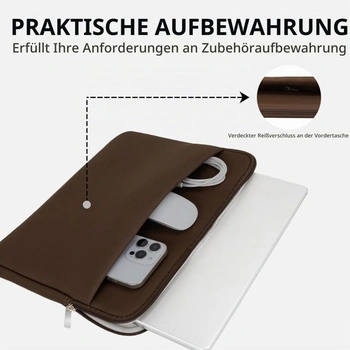 Brašna na notebook kompatibilní s 13 až 14 palcovým MacBookem Air/Pro, pouzdro na notebook se
