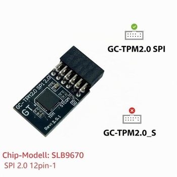 Modul TPM 2.0 SPI 12pinový SLB9670 pro základní desku Gigabyte Z790 D