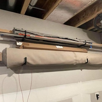 Sada 4 hákov na garážové rebríky, rameno 28 cm, robustný nástenný držiak, stojan na kolesá, organizér,