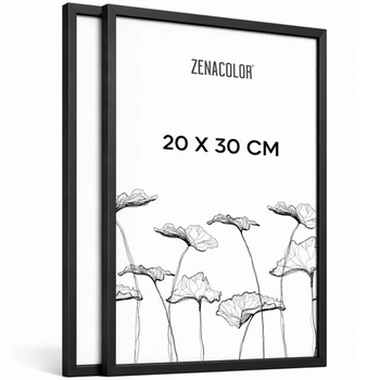 Obrazové rámy Zenacolor 2 kusy 20x30 cm, hliník, čierna -…