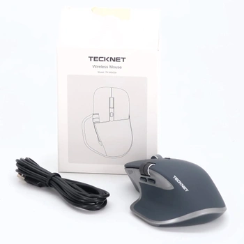 Bezdrôtová myš TECKNET Bluetooth (BT 5.3/5.0+2.4G), bočné rolovacie koliesko, super rýchle rolovanie,