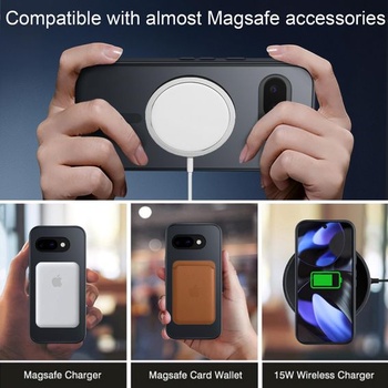 Matný kryt X-level pre Google Pixel 9a, pre MagSafe, čierny Pixel 9a čierny [magnetický]